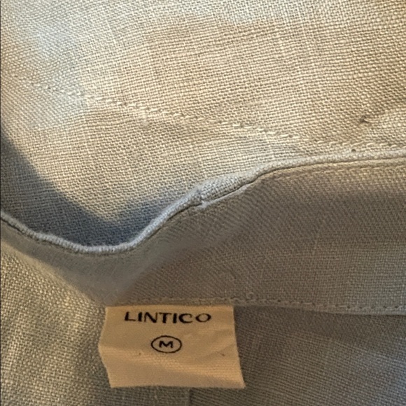 Lintico Light Blue Linen Top NWOT - Picture 11 of 11